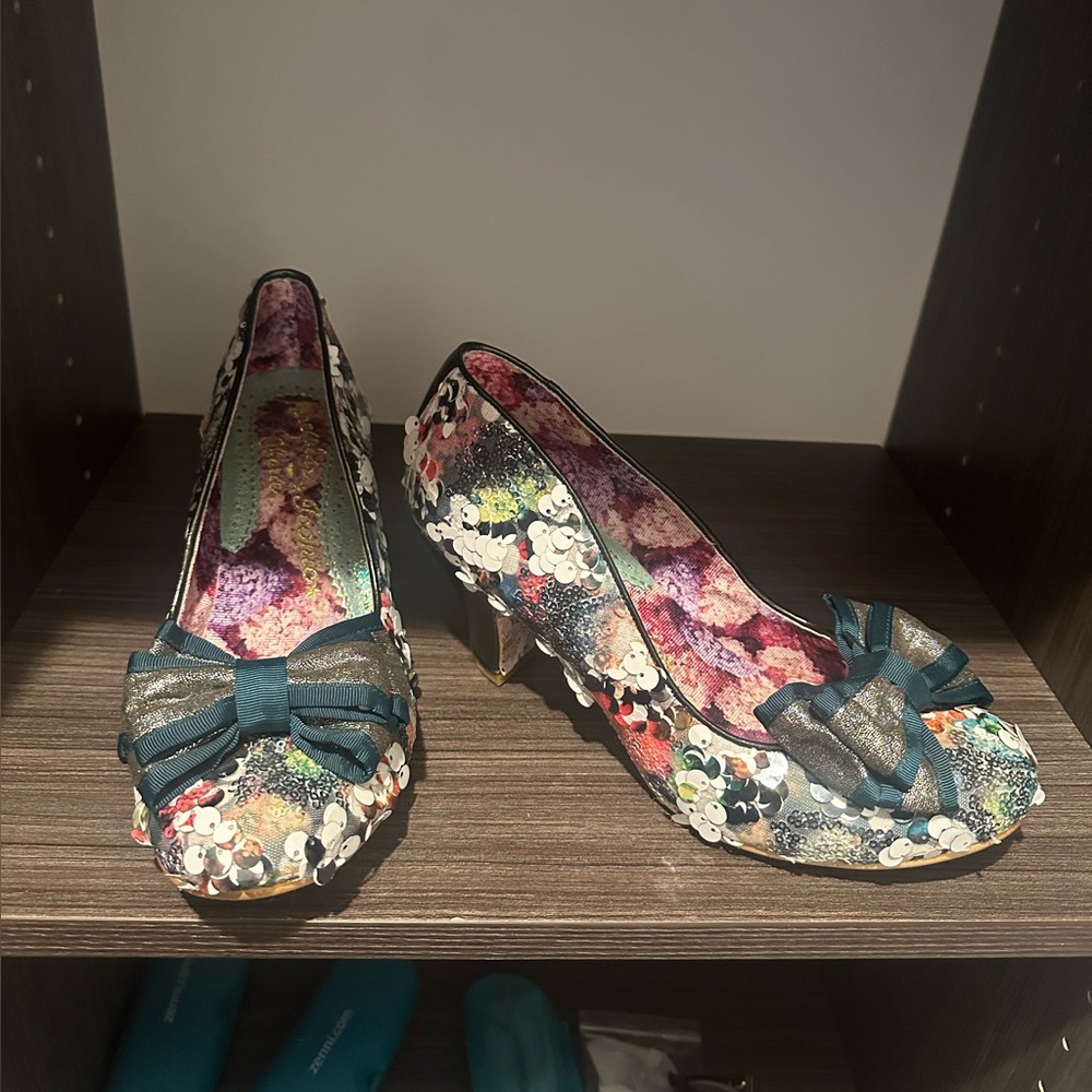 Irregular Choice Multicolor Floral Heels